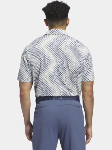 adidas Ultimate365 Allover Print Halbarm Polo hellgrün