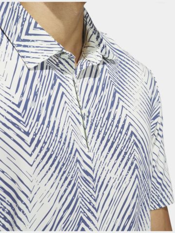 adidas Ultimate365 Allover Print Halbarm Polo hellgrün