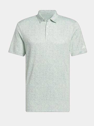 adidas Ultimate365 Jacquard Halbarm Polo hellgrün
