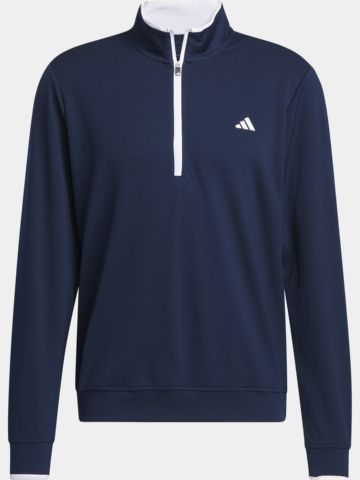 adidas Lehké strečové spodní prádlo s polovičním zipem námořnická modrá