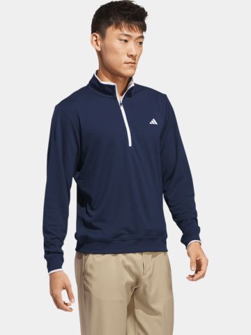 adidas Lehké strečové spodní prádlo s polovičním zipem námořnická modrá