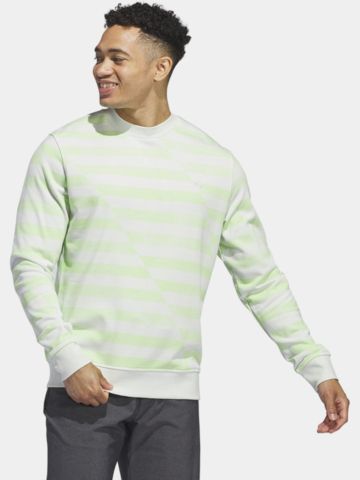adidas Ultimate365 Printed Crewneck Sweatshirt Stretch Midlayer hellgrün