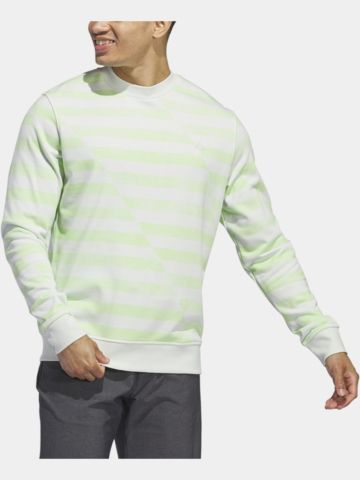 adidas Ultimate365 Printed Crewneck Sweatshirt Stretch Midlayer hellgrün