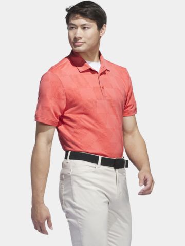 adidas Ultimate365 Textured Halbarm Polo rot