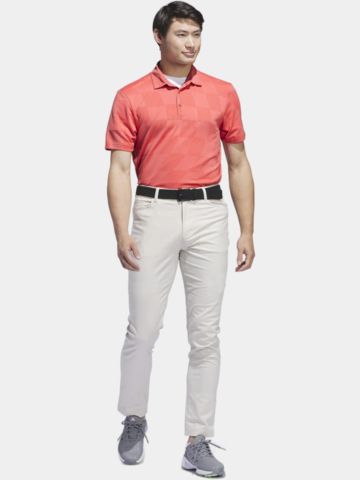 adidas Ultimate365 Textured Halbarm Polo rot