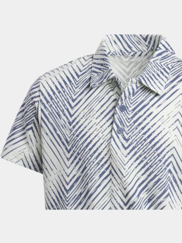 adidas  Boys Scripted Half Sleeve Polo multicolor