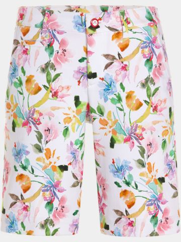 Alberto Audrey K - summer flowers Bermuda Hose mehrfarbig