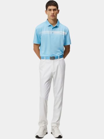 J.Lindeberg  Klas Regular Fit Golf Halbarm Polo hellblau