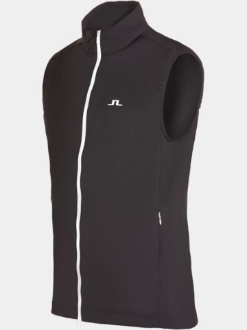 J.Lindeberg  Ash Light Packable Vest Windstopp Weste schwarz