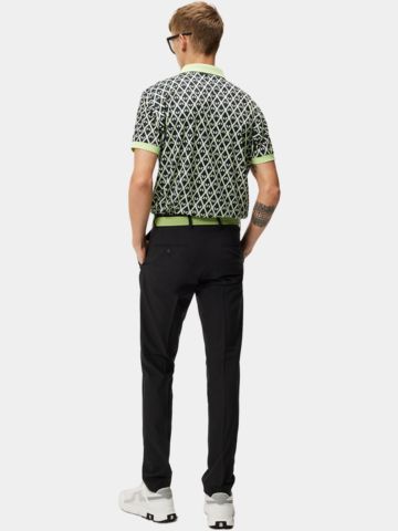 J.Lindeberg  Tour Tech Reg Fit Print Halbarm Polo hellgrün