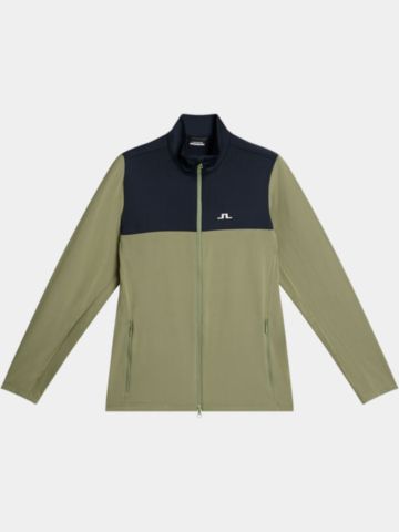 J.Lindeberg Banks Stretch Midlayer oliv