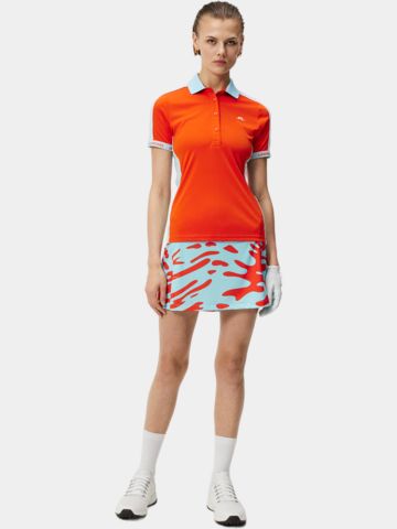 J.Lindeberg  Demi Halbarm Polo orange