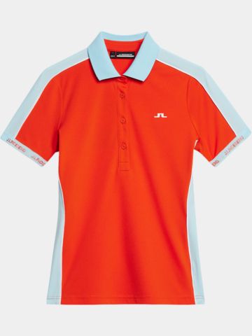 J.Lindeberg  Demi Halbarm Polo orange