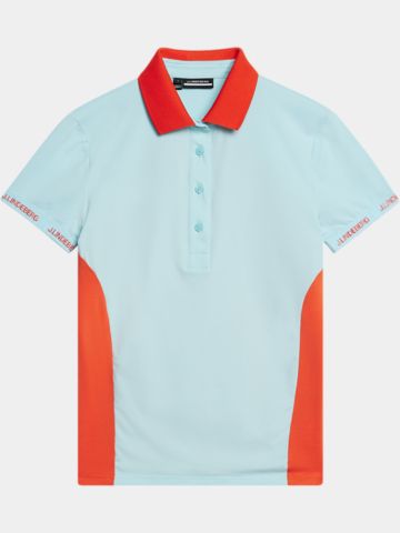 J.Lindeberg  Makena Halbarm Polo türkis