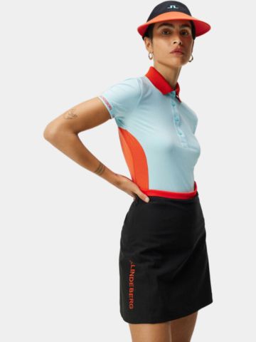 J.Lindeberg Makena Halbarm Polo türkis