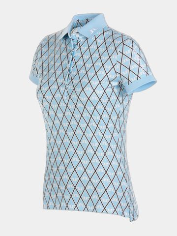 J.Lindeberg  Tour Tech Golf GH Halbarm Polo türkis