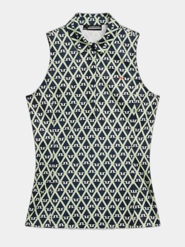 J.Lindeberg  Dena Print Sleeveless Top ohne Arm Polo mehrfarbig