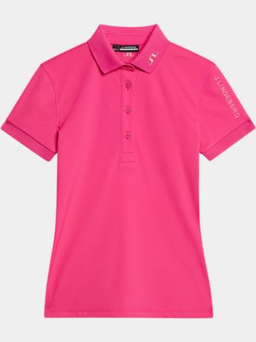 J.Lindeberg  Tour Tech Halbarm Polo pink
