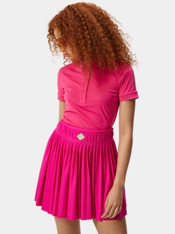 J.Lindeberg  Tour Tech Halbarm Polo pink