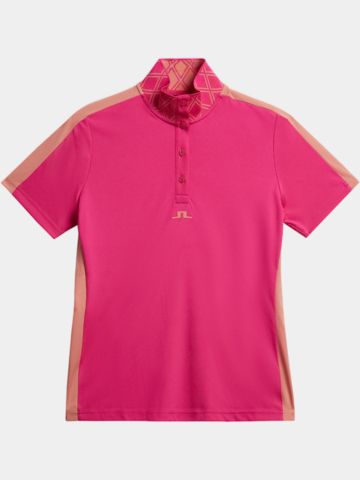 J.Lindeberg  Pip Polo s krátkým rukávem růžová