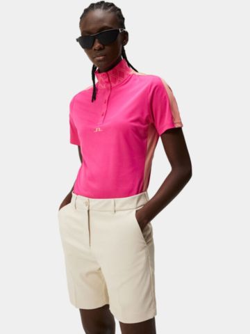 J.Lindeberg Pip Halbarm Polo pink