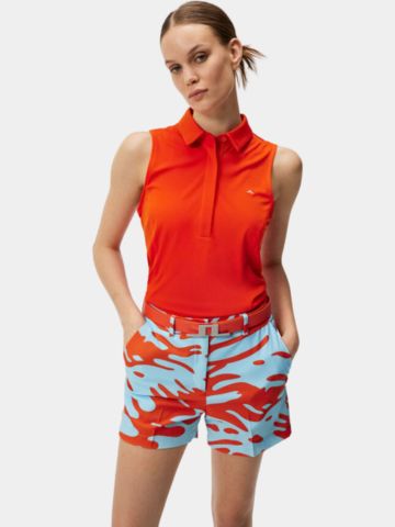 J.Lindeberg Dena Sleeveless Top ohne Arm Polo orange