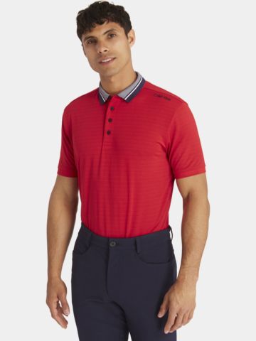 Calvin Klein  PARRAMORE Halbarm Polo rot