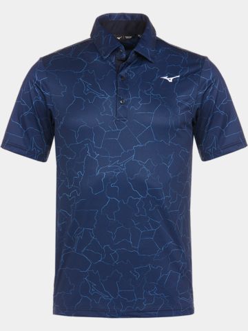 Mizuno Fragma Halbarm Polo navy