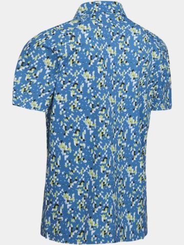 Callaway ALL OVER TROPICAL PRINT Halbarm Polo blau