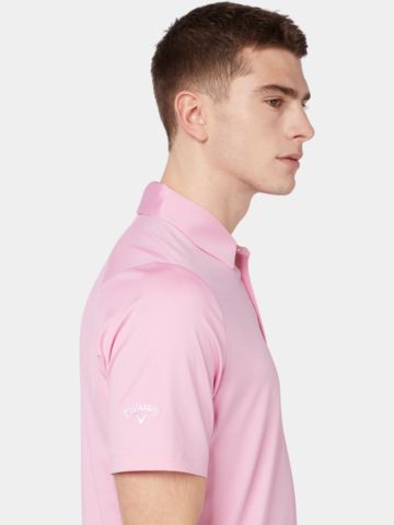 Callaway SWINGTECH SOLID Halbarm Polo pink