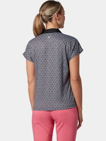 Callaway CHEV GEO Halbarm Polo schwarz