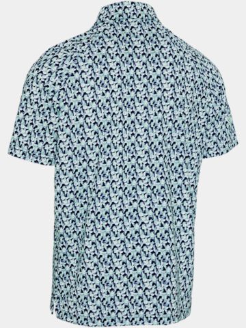 Callaway All-Over Abstract Golf Ball Halbarm Polo navy