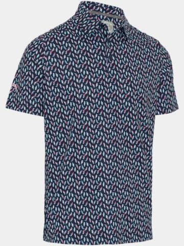 Callaway All over Birdie Halbarm Polo navy