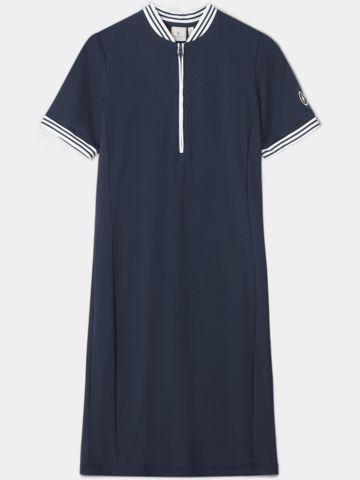 Cross NOSTALGIA Halbarm Kleid navy