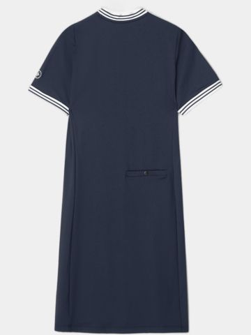 Cross NOSTALGIA Halbarm Kleid navy
