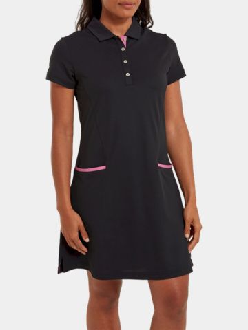 FootJoy Golfové šaty FJ Šaty s krátkým rukávem černá