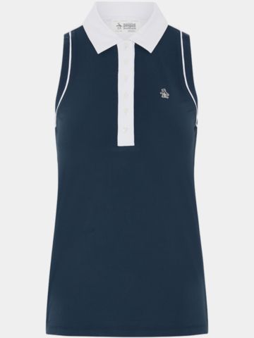 Penguin Color block without arm polo navy