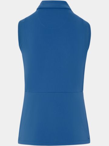 Penguin Zip Mesh Blocking ohne Arm Polo blau