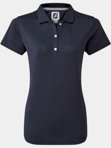 FootJoy Stretch Pique Solid Halbarm Polo navy