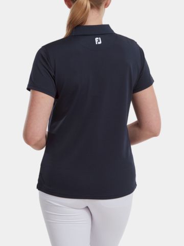 FootJoy Stretch Pique Solid Halbarm Polo navy