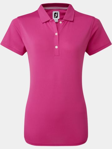 FootJoy Stretch Pique Solid Halbarm Polo pink