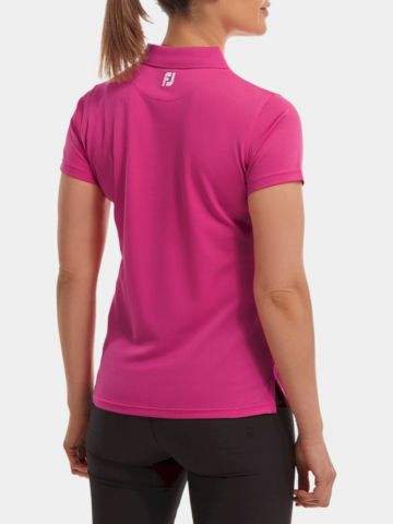 FootJoy Stretch Pique Solid Halbarm Polo pink