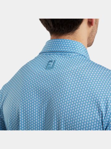 FootJoy Scallop Shell Halbarm Polo hellblau