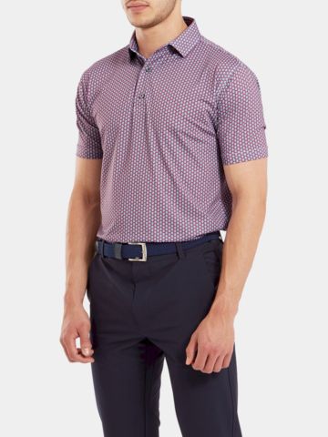 FootJoy Scallop Shell Halbarm Polo koralle