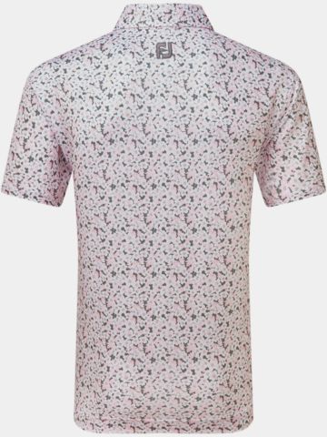 FootJoy Primrose Print Halbarm Polo grau