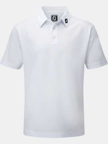 FootJoy Stretch Pique Solid Halbarm Polo weiß