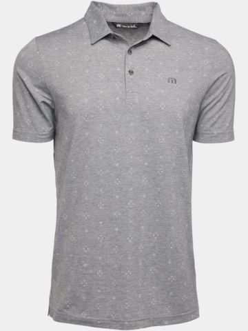 TravisMathew BLACKSAIL BAY Halbarm Polo hellgrau melange