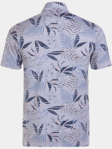 TravisMathew RIP CURRENT Halbarm Polo hellgrau melange