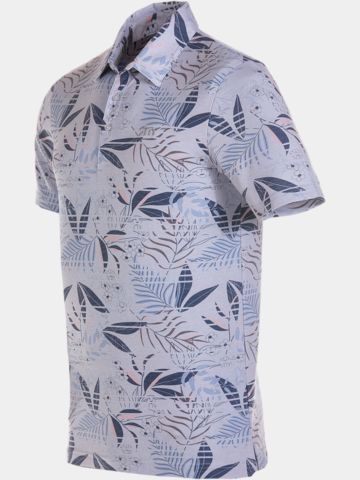 TravisMathew RIP CURRENT Halbarm Polo hellgrau melange