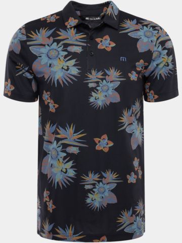 TravisMathew SECLUDED ISLAND Halbarm Polo schwarz